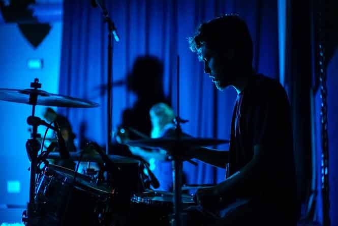 Batteur lors d&#039;un concert