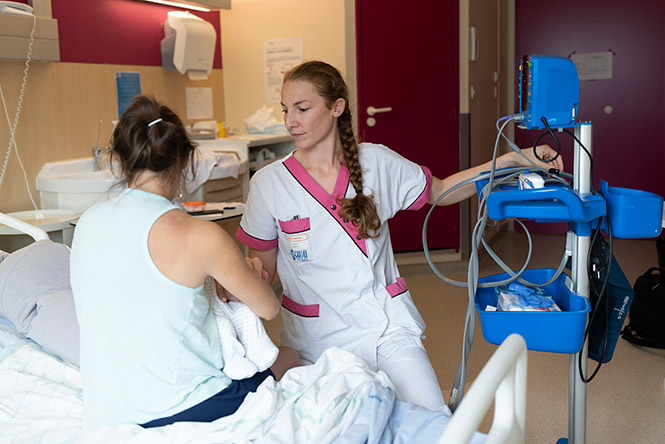 Marie Vincent est sage-femme à l&#039;hôpital Morvan à Brest.