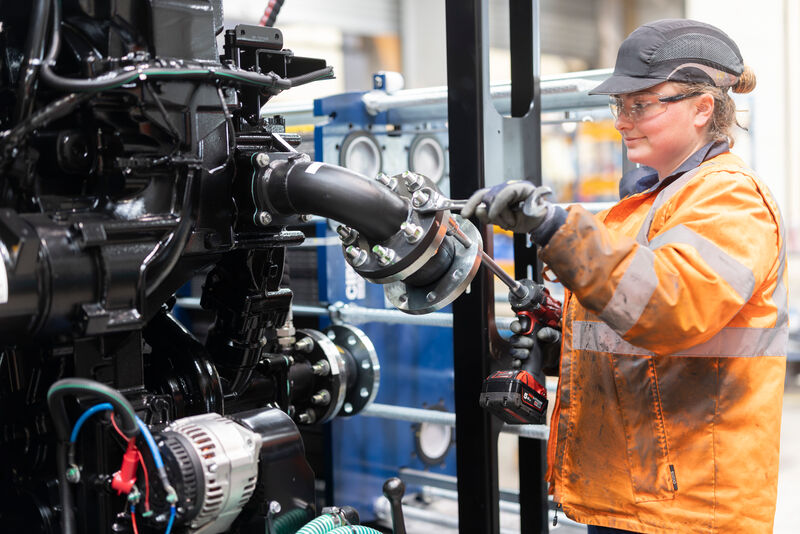 Capucine Dagorn à son poste de travail.