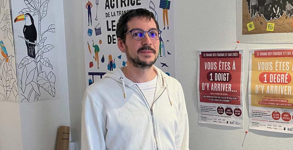 Sylvain Labiche à son travail.