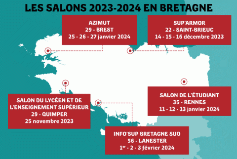 Salons post-bac en Bretagne 2023-2024