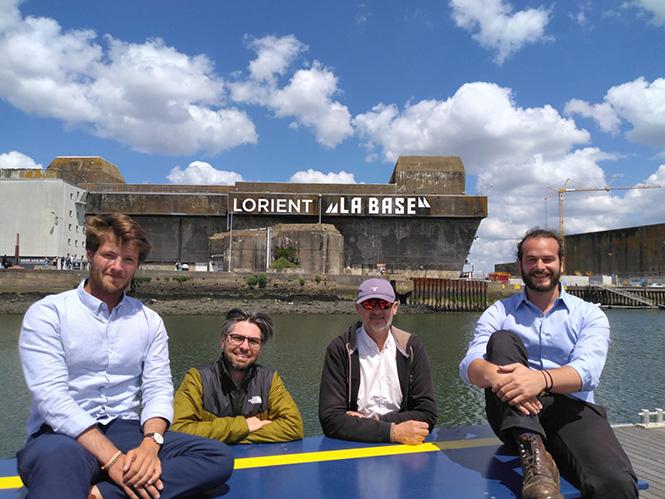 L&#039;équipe de Gildas Plessis Yatch design