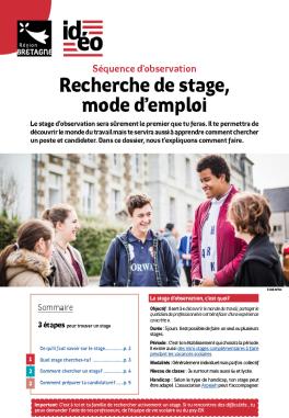 Couverture du dossier stage d'observation Couverture du dossier stage d'observation