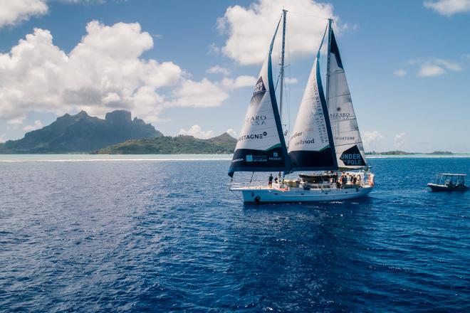 Un bateau en mer