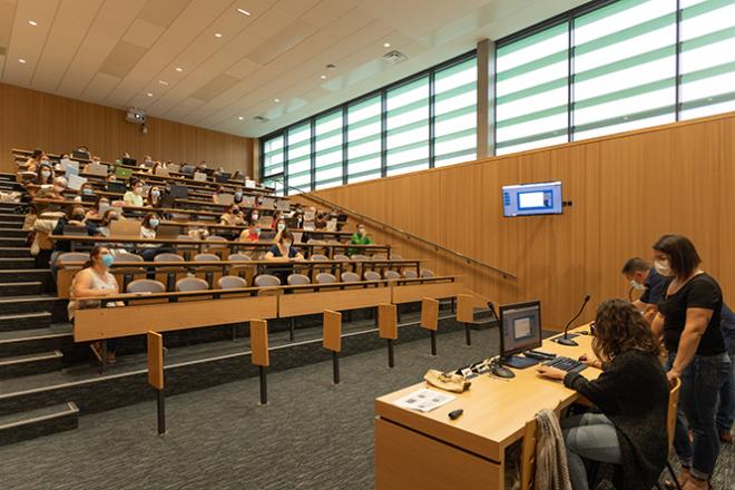 Une classe en amphi