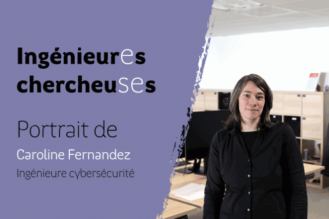 Caroline Fernandez, ingénieure cybersécurité chez Glimps Portrait de Caroline Fernandez