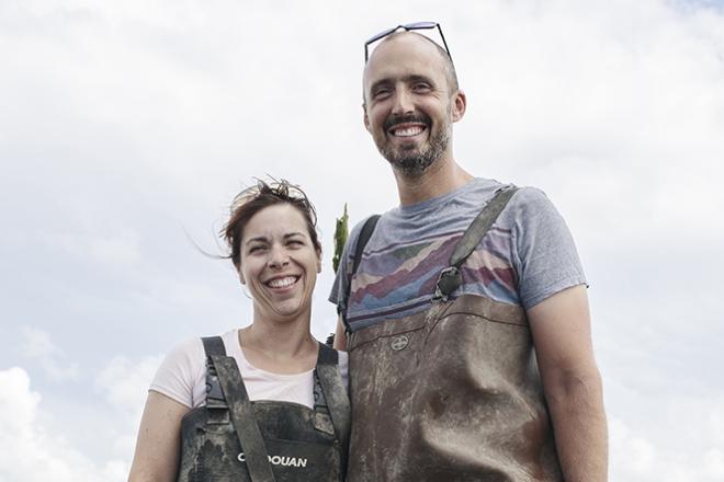 Etienne et Coralie Damerose à Locoal-Mendon (56) Portrait d'Etienne Damerose