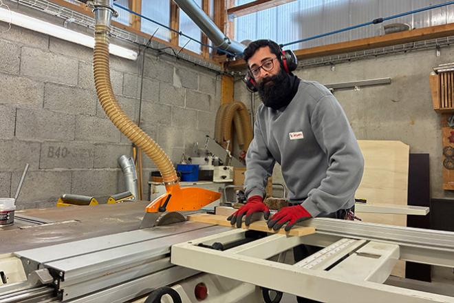 Portrait de Wissam Shami, ébéniste