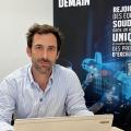 Mathieu dans les bureaux de Naval Group.